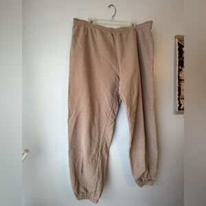 SKIMS Women's Outdoor Fleece Jogger Sweatpants Desert Size 3X